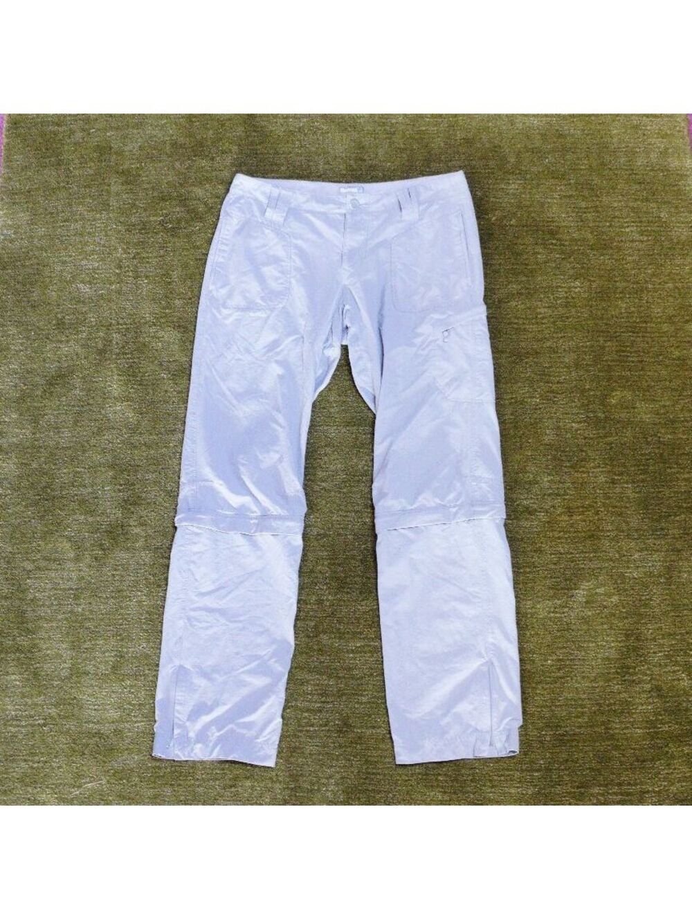 Marmot Convertible Light Gray Outdoor Pants Size 8